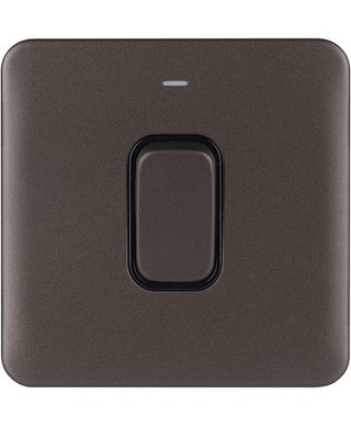 Schneider Electric Lisse Screwless Deco - Single High Current Light Switch