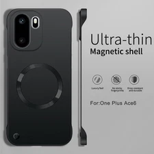 For Oneplus 15R 13 12R 11 Thin Hard PC Magnetic Frameless Case Screen Protector