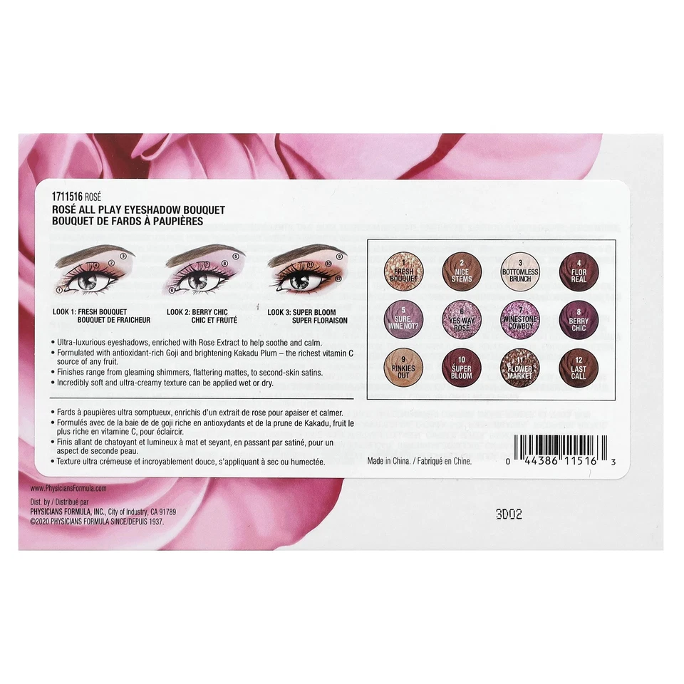 Rosé All Play, Eyeshadow Bouquet, 1711516 Rose, 0.48 oz (13.7 g) - Image 2 of 4