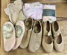 Medium Girls Dance Wear Tap Jazz Ballet Shoes Tights Skirt