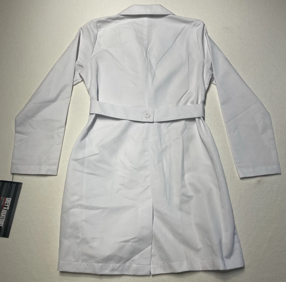 XS Waistband Barco LAB COAT Women’s 33” L 3 Pocket White GREY’S ANATOMY 4481 - Image 2 of 4