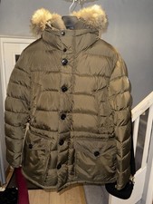 Moncler Cluny Parka Jacket Coat olive Size 4 RRP £1,800