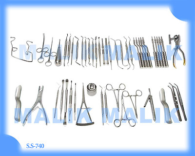 Implant Surgery Instruments Set of 52. Implantology Procedures Surgical