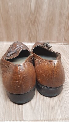 Rare Vintage Bally Brown Ostrich Tassel Kiltie Slip-On Loafers Bally | Shoes | Vintage Black Leather Slip On Kiltie Tassel  main image 3