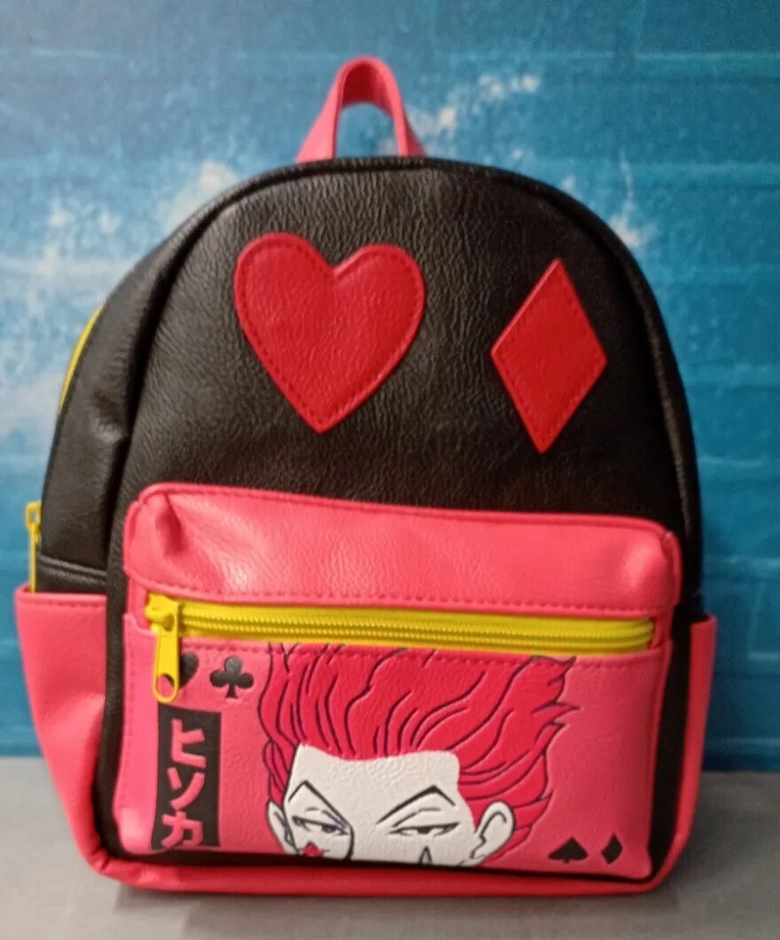 anime mini backpack MILLEVIBE Ita with Pin Display Insert & Cute Pins This mini NARUTO ANIME CHIBI COLLAGE MINI