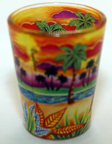 Haiti Yellow Palms In-and-Out Shot Glass - 第 5/5 張圖片