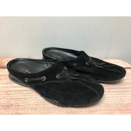 Cole Haan Air G Series Black Leather Mule Slip On Shoes Womens 7 B (9e74) - Picture 3 of 9