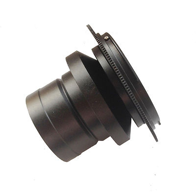 Canon EOS bayonet adapter to NIKON MICROSCOPE phototube ISO38 Leica Wild Leitz