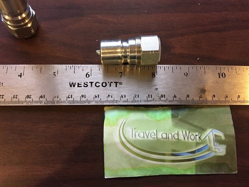 2X 3/8 NPT ISO 7241-B B38m-06N Schnellkupplung Hydraulisch Stecker Kupplung - Bild 1 von 4