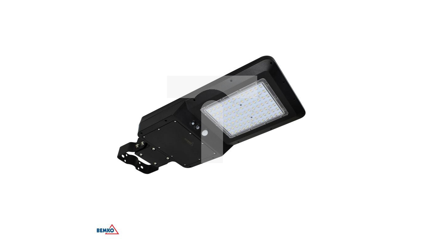 LED SOLAR STREET LAMP SOLGER 40W 4800LM 4000K IP65 BLACK PIR C83-SOG-040B /T2UK