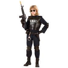Costume SWAT Per Bambini Uniforme Poliziotto Per Ragazzi M 140 Cm - Foto 10