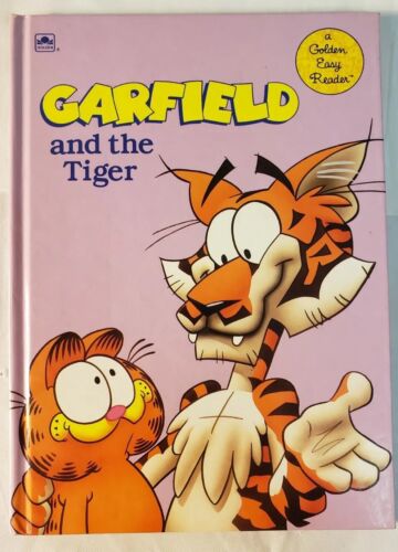 Garfield i tygrys Złota łatwa książka do czytania 1989 twarda okładka - Zdjęcie 1 z 4