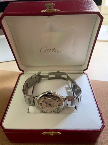 CARTIER BALLON BLEU UX3001 42MM SILVER DIAL MEN'S AUTOMATIC BRACELET WATCH - Picture 5 of 16