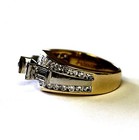 14k yellow gold 1.20ct VS1-SI2 G diamond semi mount engagement ring 6.5g estate — photo 4
