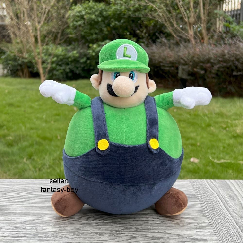28cm Super Mario Bros Wonder Plush Luigi Balloon Cartoon Stuffed
