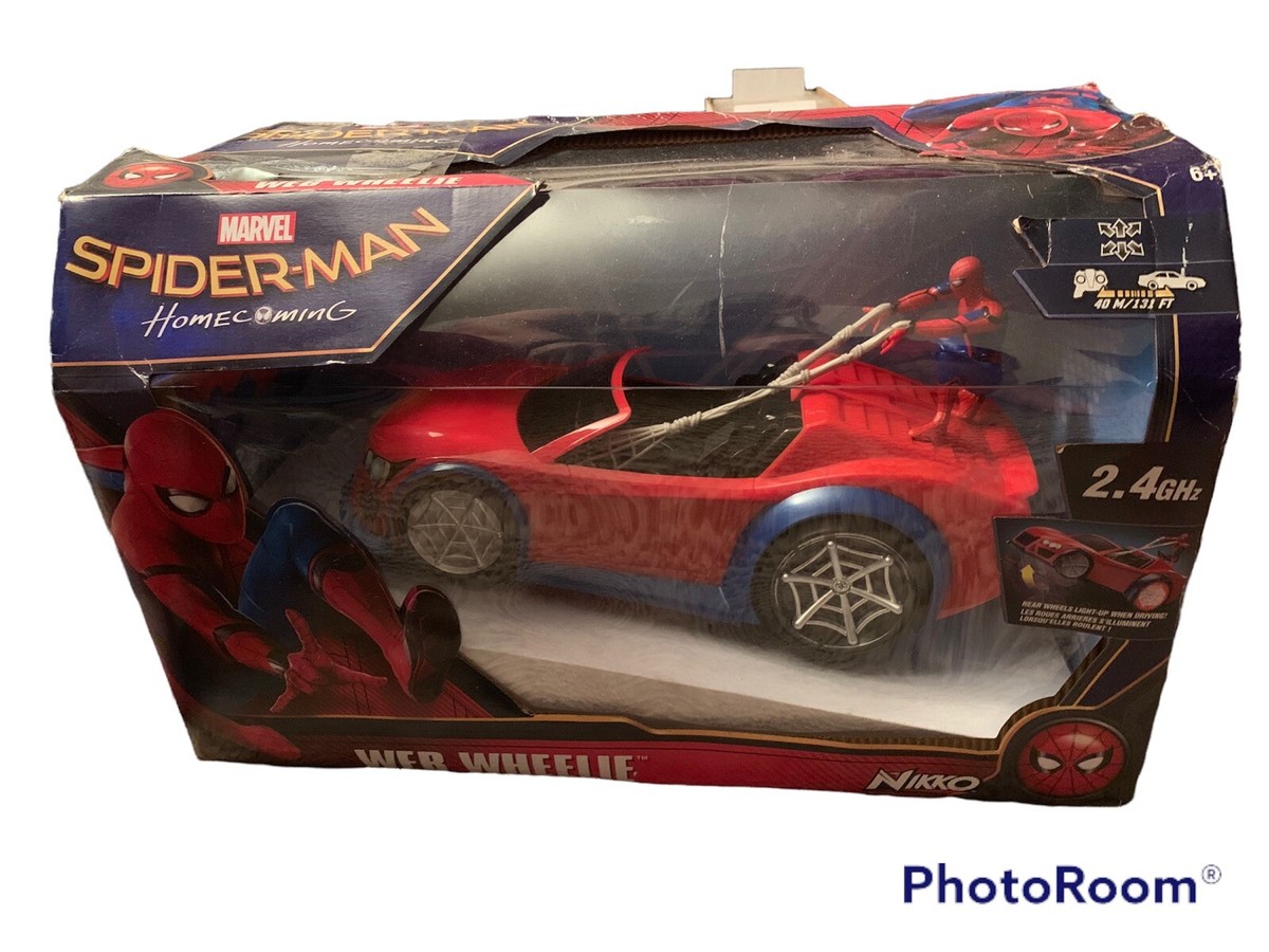 Spiderman RC Car Web Wheelie Spider-Man Homecoming Figure ~ NEW 