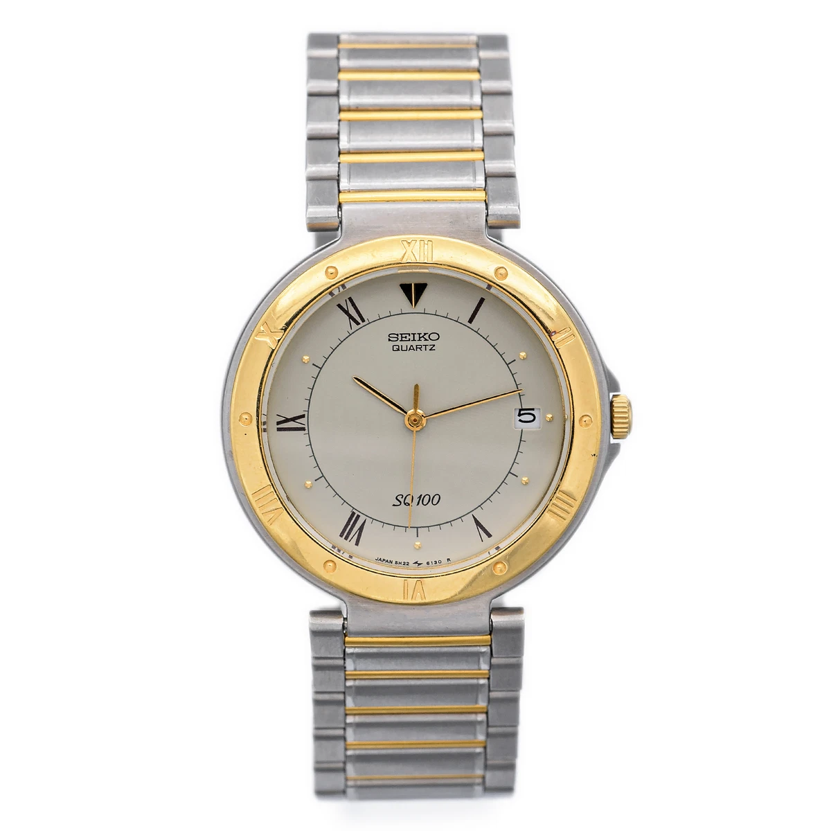 Seiko quartz sq 100 gold best sale watch