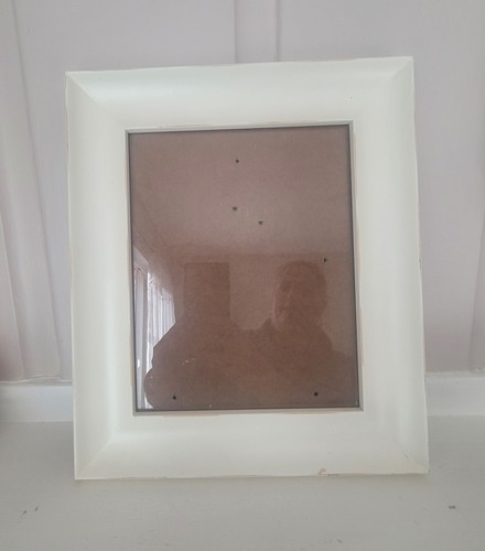 White Painted Wood Picture Frame 11x13" for 8x10 Picture - Picture 2 of 9