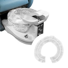 25pc Spa Chair Liners Covers for Pedicure Tubs Clear Spa Chair Disposable Liners