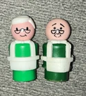 Vintage Fisher Price Little People Sesame Street Mr. And Mrs. Hooper Figures