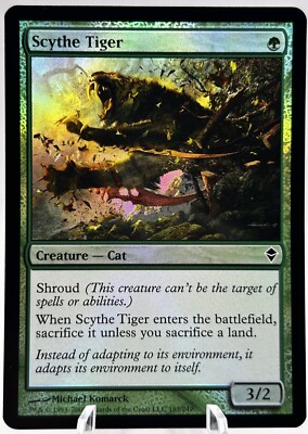 Scythe Tiger 183/249 Foil Zendikar ZEN MTG LP | eBay