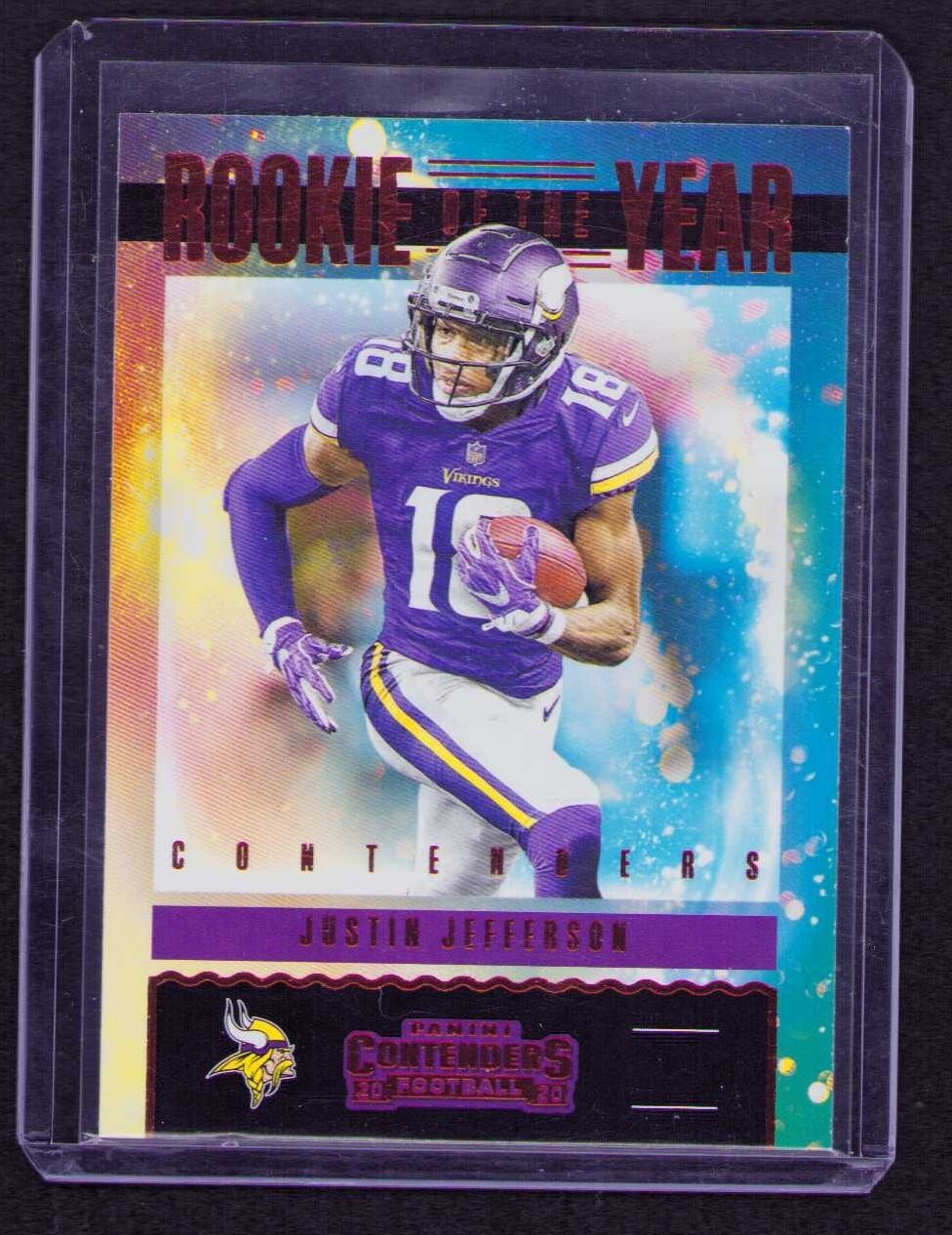 2020 Panini Contenders Justin Jefferson Rookie Of the Year