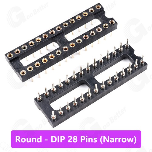 IC Sockets Integrated Circuit Socket DIL DIP Holder 6/8/14/16/18/20/24/28/40 Pin - Picture 27 of 40
