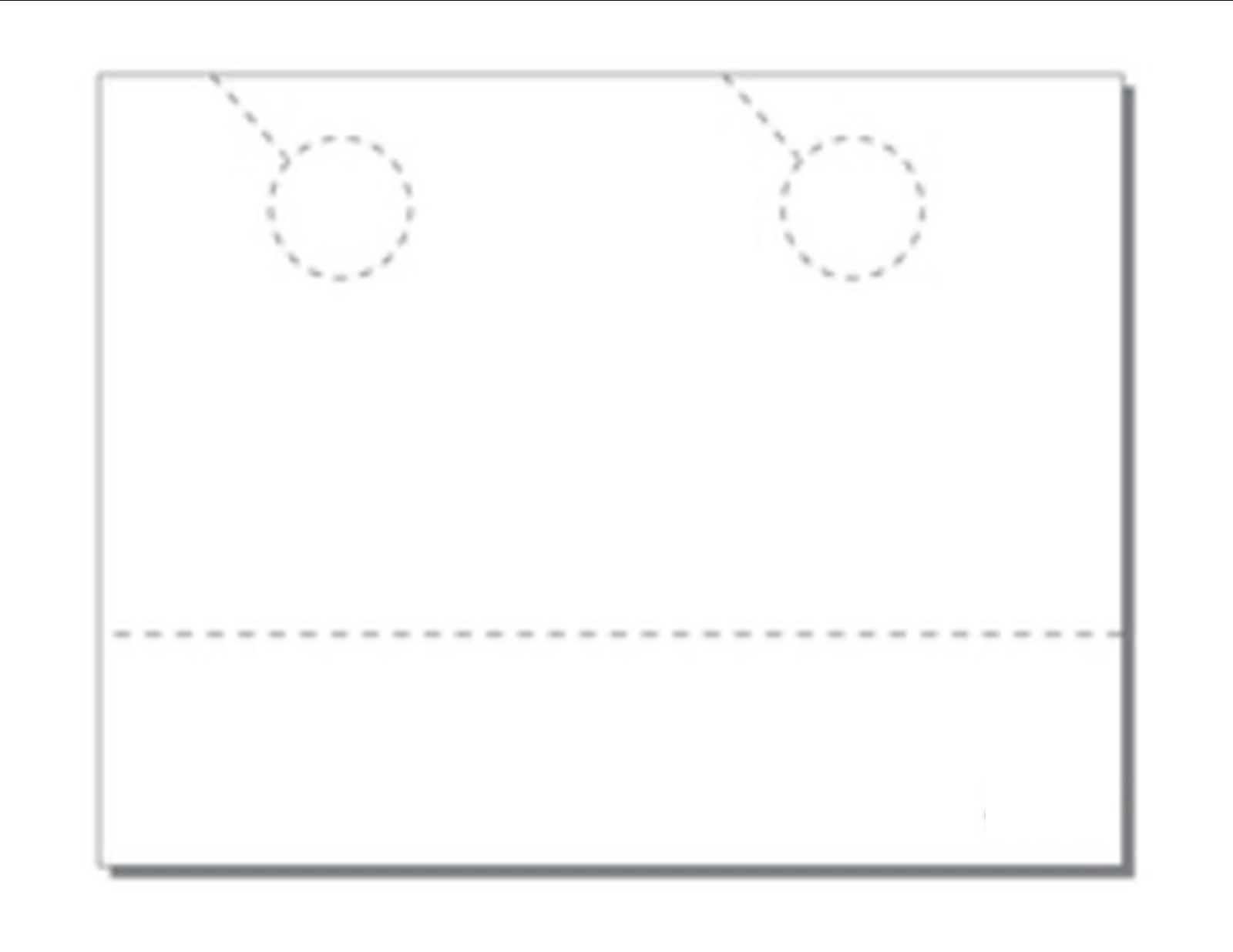 Jumbo Door Hangers 2-UP with Perfed Coupon on 8.5x11 Vellum - 250 Sheets