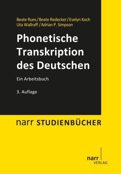 Thumbnail - Phonetische Transkription Des Deutschen | Ein Arbeitsbuch | Beate Rues