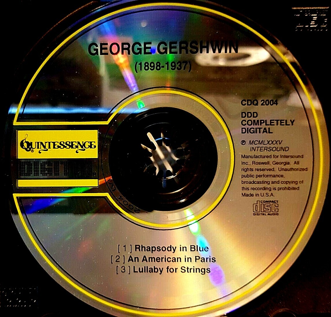 GERSHWIN - American In Paris - CD - 