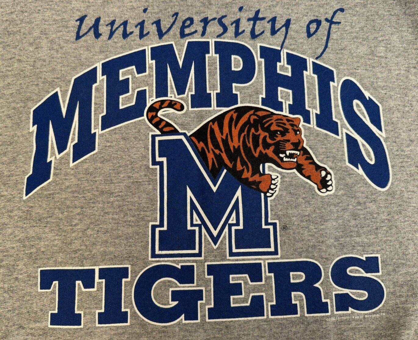 Vintage Y2K Memphis Tigers Sweater Adult Medium G… - image 1