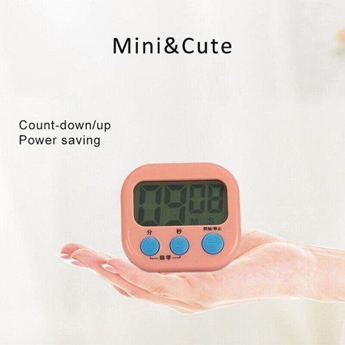 LCD Digital Cocina Huevo Cocina Temporizador Cuenta Regresiva Reloj Alarma Cronómetro Magnético - Imagen 8 de 14