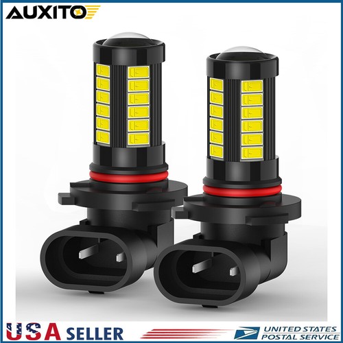 9145 9140 H10 LED Driving Fog Light Lamp Clear White 2000LM 6000K 5630SMD 2/4X
