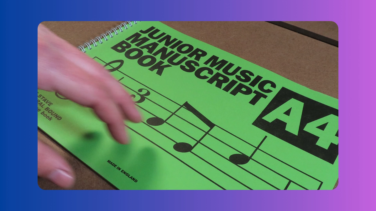 Manoscritti Musicali Quaderno Di Musica A Spirale - Taccuino Pentagramma 50 Pagine Per Composizione, Copertina Note Musicali Pentagramma A Spirale - Foto 6