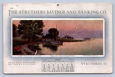 K2/ Struthers Ohio Postcard c1911 Savings and Banking Co Advertisement 370