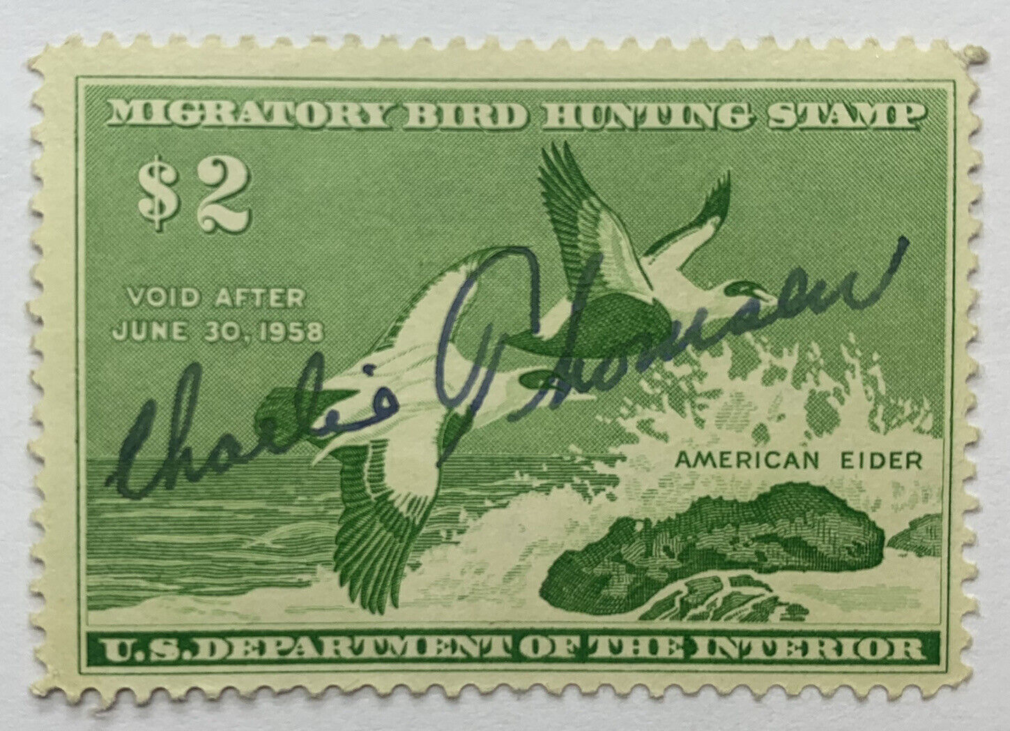 1958 All stores are sold U.S. MIGRATORY BIRD HUNTING OG New life MINT STAMP DUCK