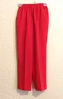 Used Women’s Size XSP Red Slacks from BonWorth –Classic, Comfy 100% Polyester — photo 1