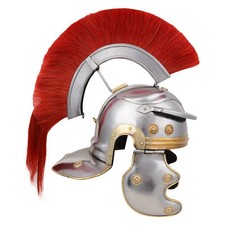 Medieval Medieval Roman Centurion Helmet-Armor w/ Red Crest-Plume Christmas GIFT