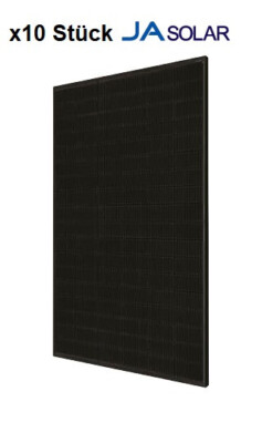 Solarmodul JA Solar JAM54S31-405MR PV-Modul FULL BLACK 405W Solarpanel (x10)