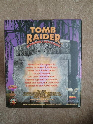 VARNER STUDIOS MARVEL TOMB RAIDER LARA CROFT MINI BUST STATUE FIGURE - Picture 2 of 2