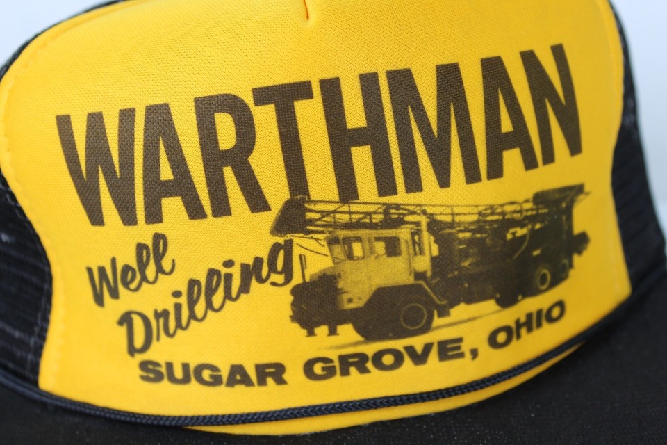 vintage trucker hat "Warthman Well Drilling" Sugar Grove OH snapback NEVER WORN! eBay