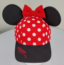 Disney Parks Minnie Mouse Ears Polka Dot Hat Baseball Youth Girls Snapback