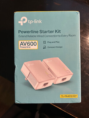 TP-Link AV600 Powerline Starter Kit - White.   New, un-opened, still in plastic.