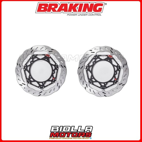 Disco Freno Anteriore 320mm Per Yamaha XT 660 X Supermoto (2004-2021) - Acciaio Inox, Design A Fiamma, 6 Fori, Spessore 5mm