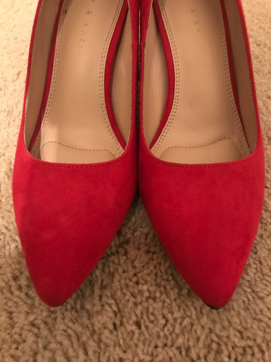 Kelly Katie Rosewell Block Heel Pumps Red us - Main Image