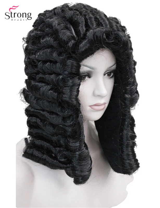 Black top judge wig