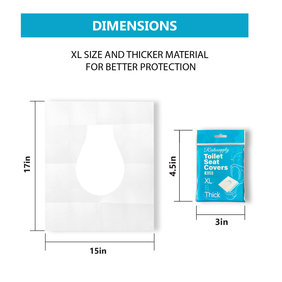 80 Pcs Extra Thick and Large Paper Toilet Seat Cover Travel Disposable