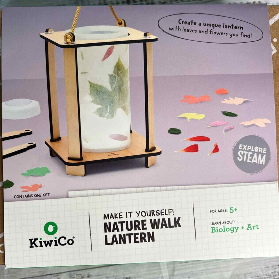 KiwiCo Nature Walk Lantern Ages 5+ Biology and Art Kids Craft Kit NEW