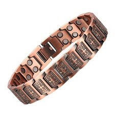 99.95 Pure Copper Magnetic Therapy Bracelet 3500 Gauss Arthritis Carpal Tunnel