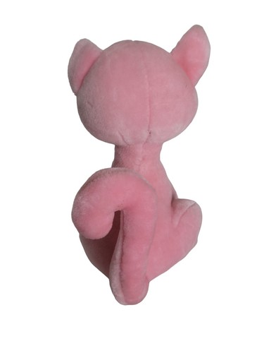 Große rosa Katze Katze grüne Augen Plüschtier Stofftier Kaskadenspielzeug 16 Zoll groß - Bild 5 von 9